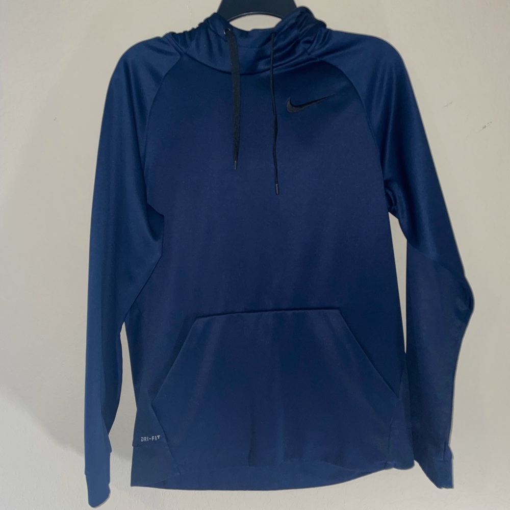Nike Dri-Fit Navy Blue Hoodie Jacket Men's Small